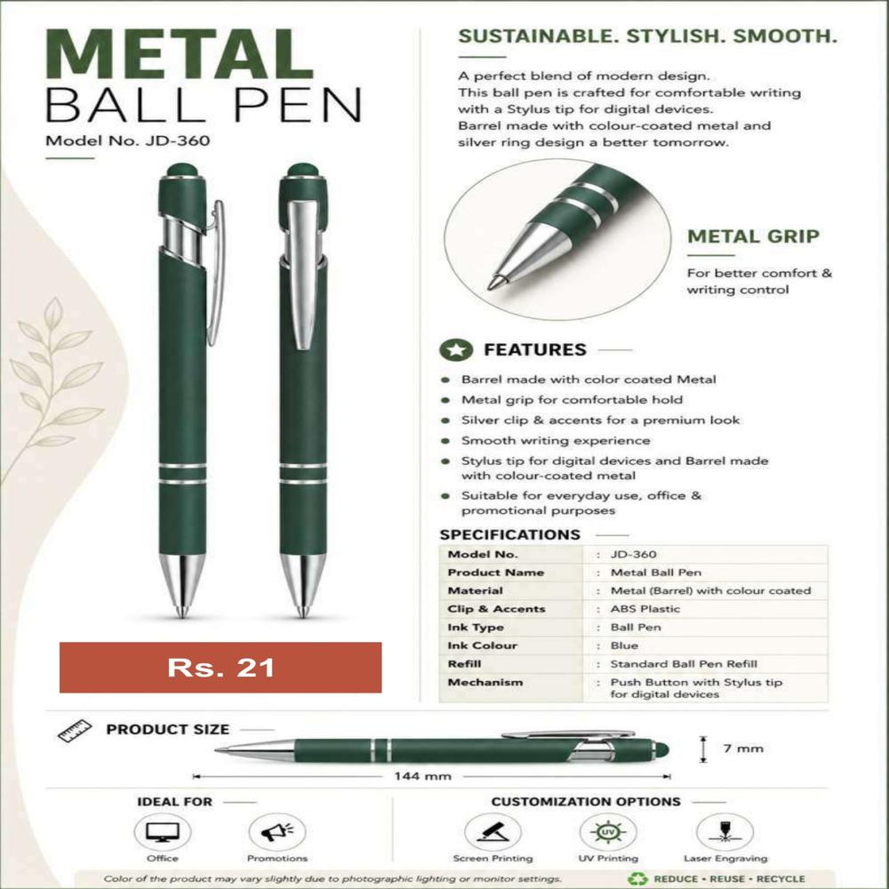 JD-359 Executive Metal Ball Pen