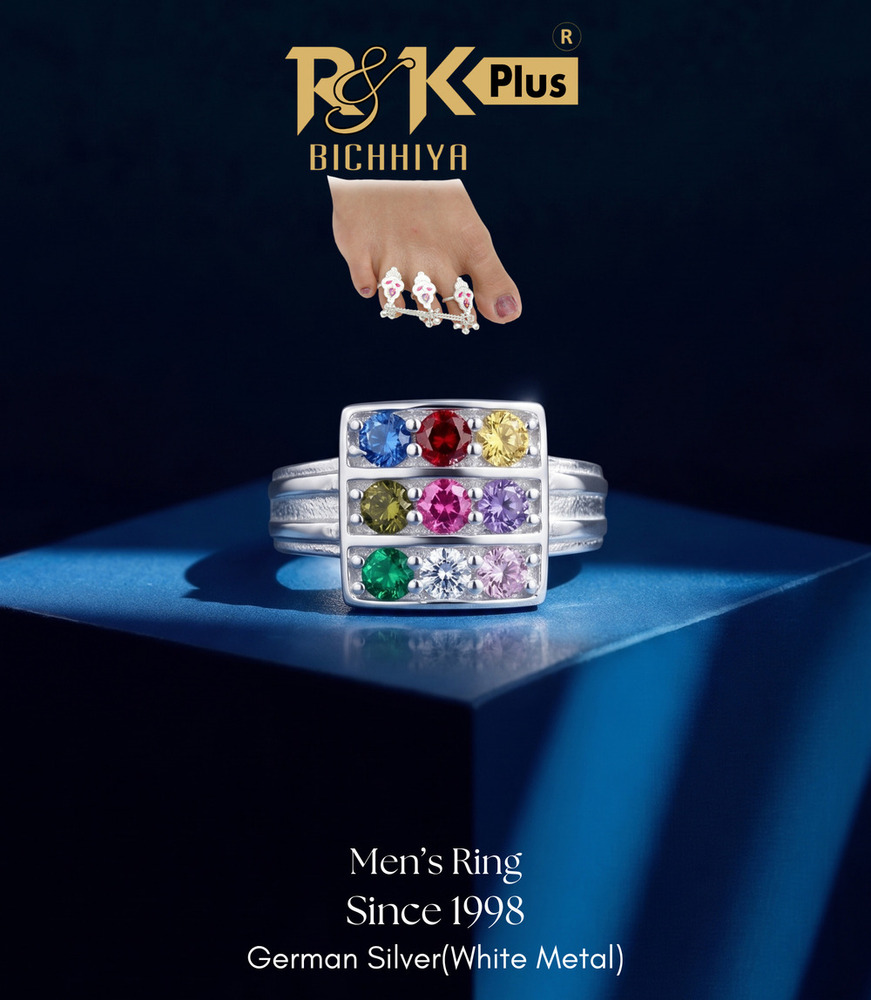Mens Multi Stone Toe Ring