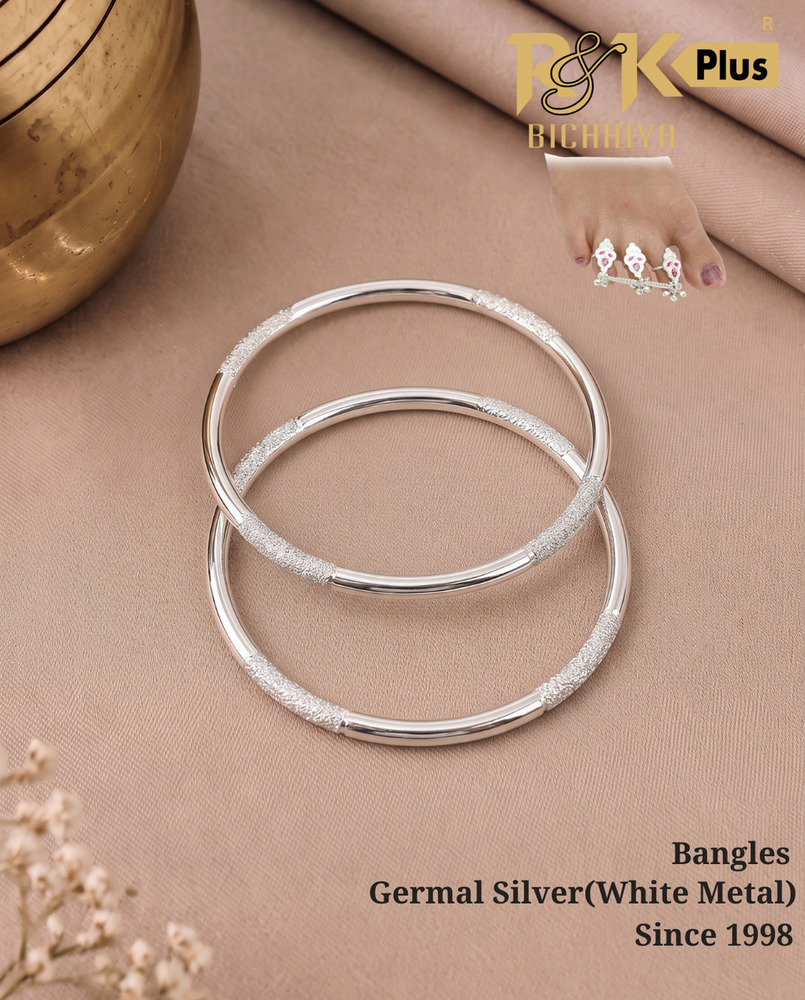 Textured Silver Bangles