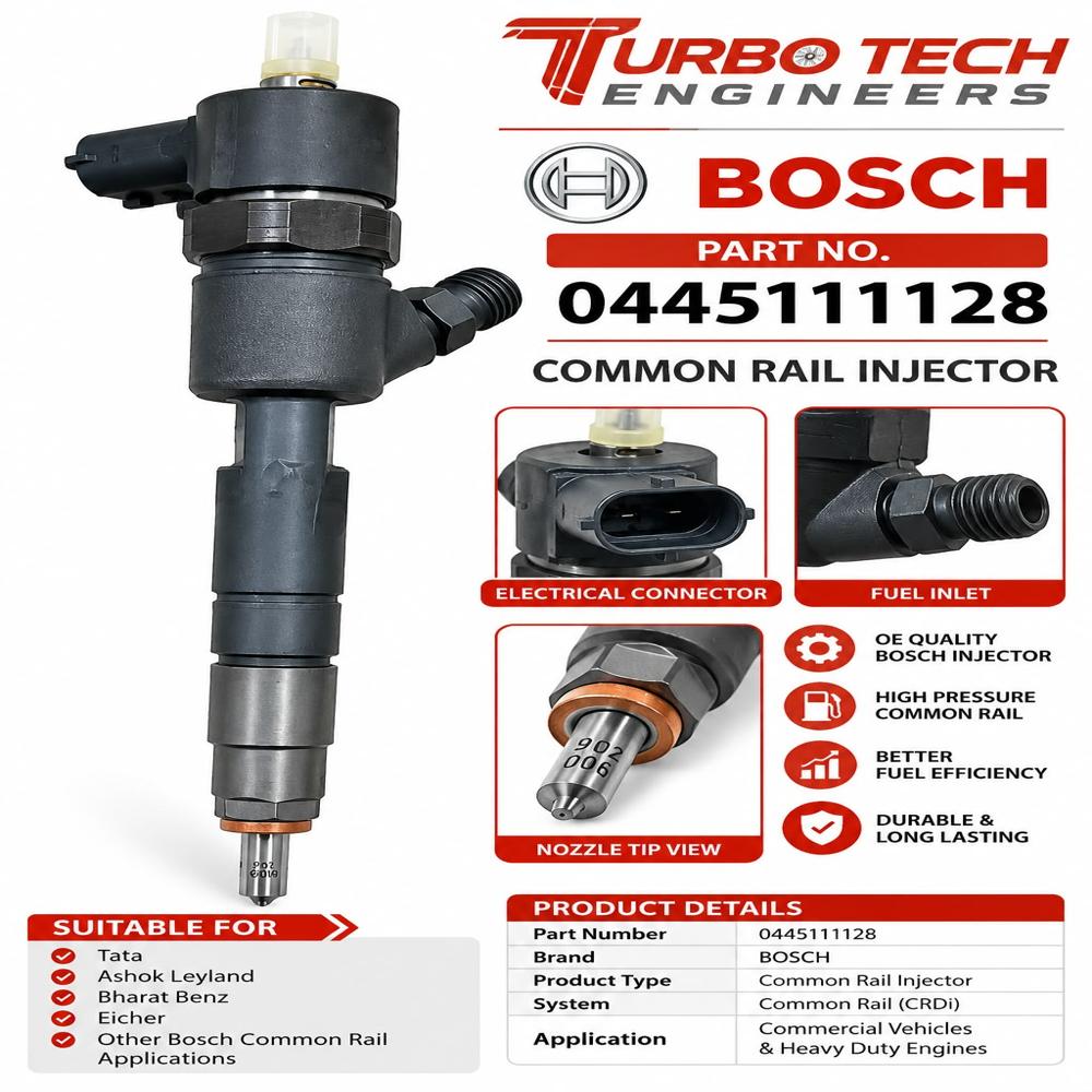 Bosch Common Rail Injector 0445111128 - Dimension (L*W*H): 5 Meter (M)