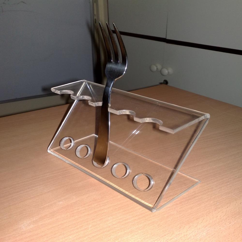 acrylic cutlery stand