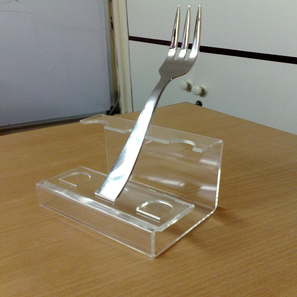 acrylic cutlery stand