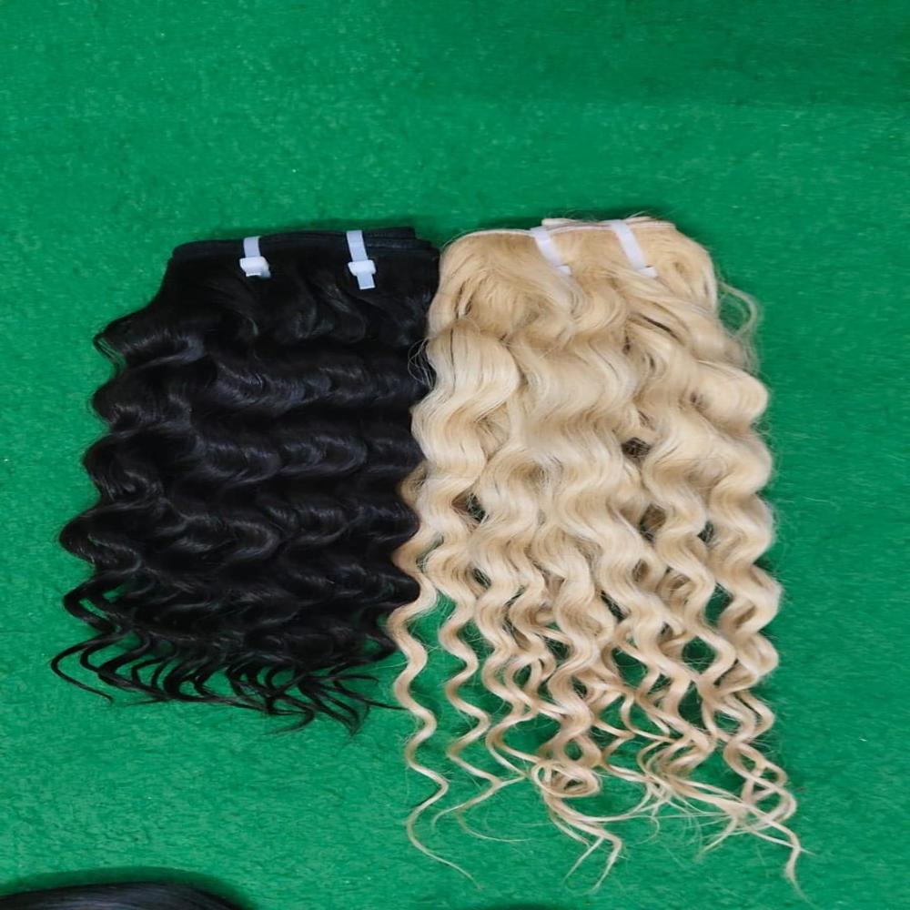 Blond Hair weft Extension