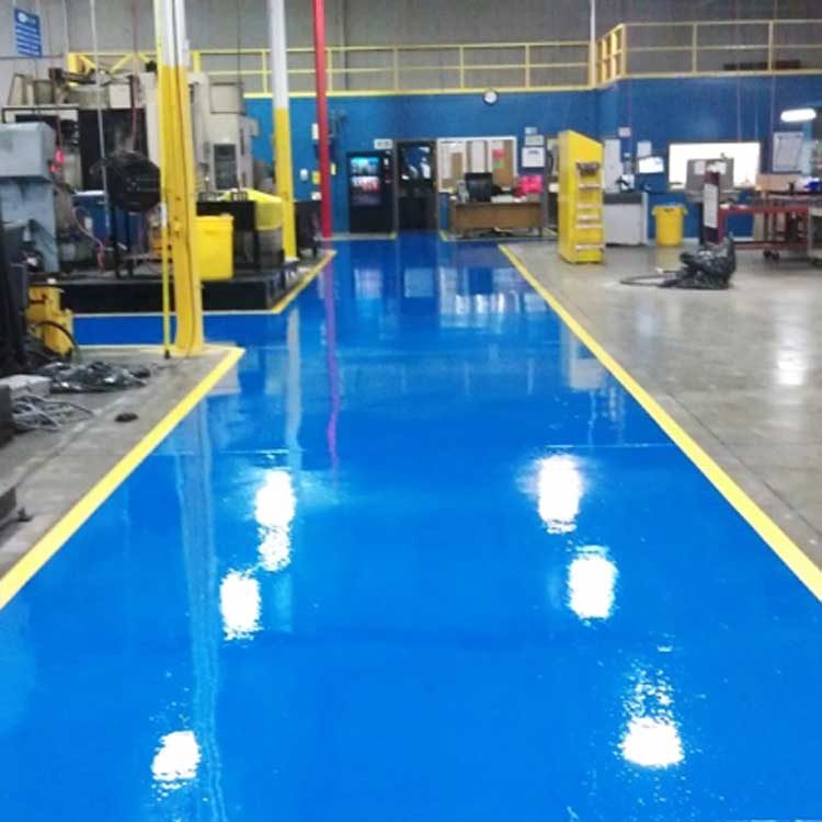Abrasion-resident epoxy flooring