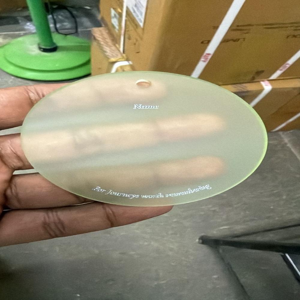 acrylic bag tag