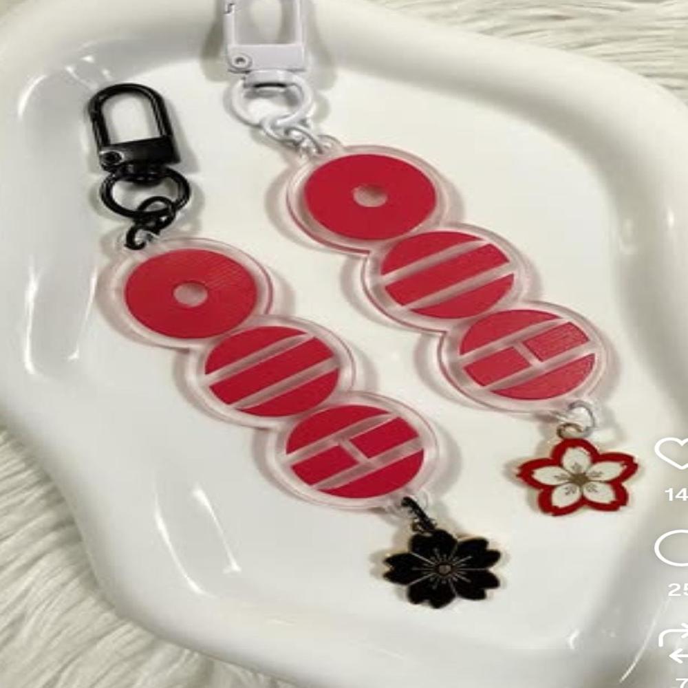 acrylic bag tag