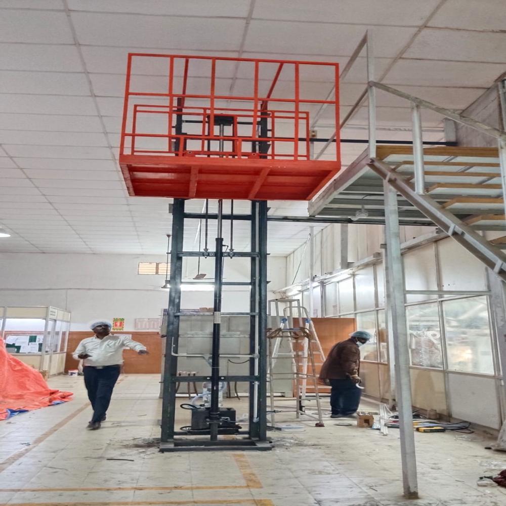 Hydrauli Goods Lift without Gate 0+1