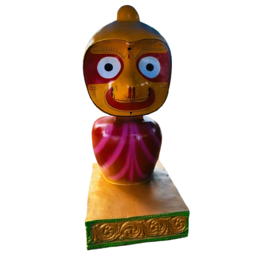 Frp Subhadra Statue - Color: Yellow-Red