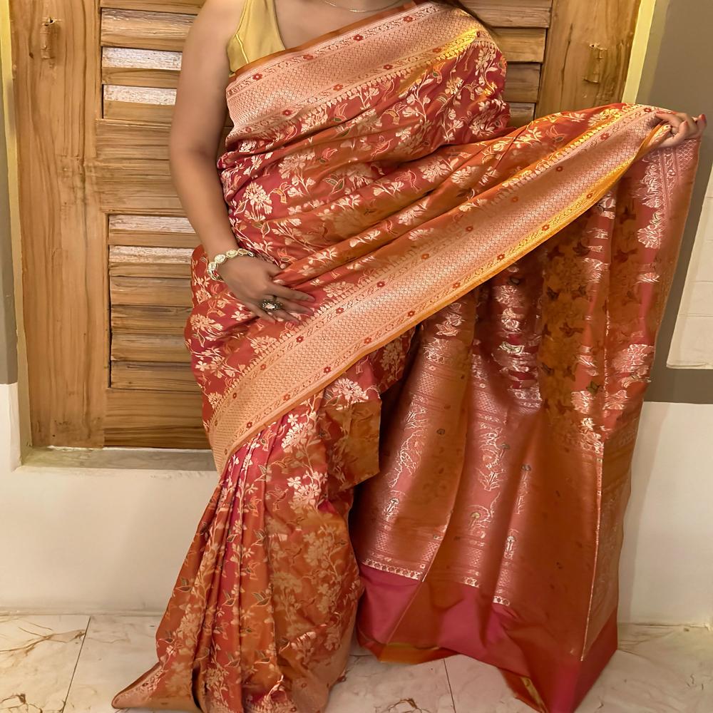 Ruhsana Jangla Timeless Copper Grandeur Saree
