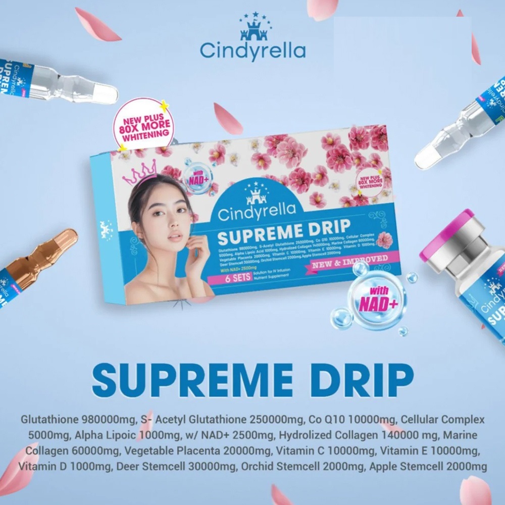 Cindyrella Supreme Drip Glutathione Injection
