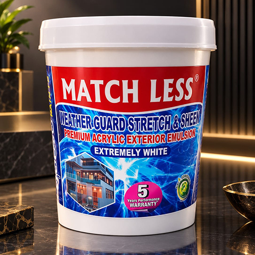 Weather Guar Stretch And Sheen Premium Acrylic Exterior Emulsion Paint