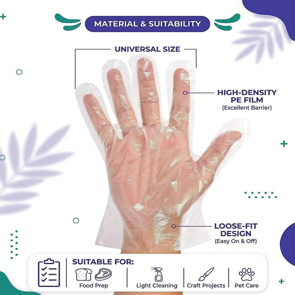 Plastic Disposable Hand Gloves