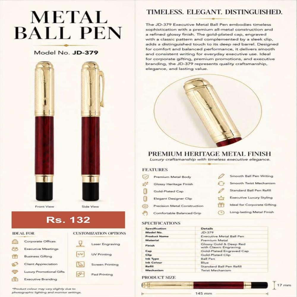 JD-379 Executive Metal Ball Pen