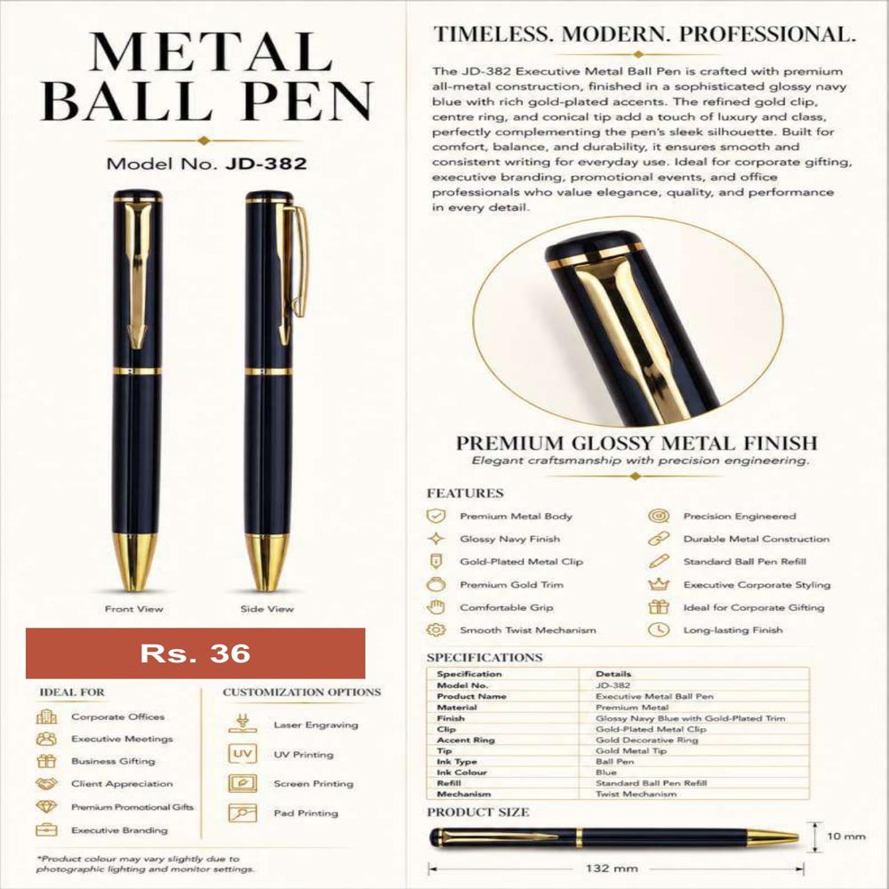 JD-382 Executive Metal Ball Pen