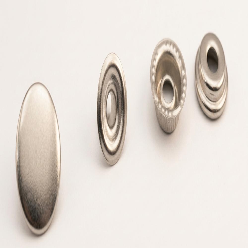 7/7 4 Part Snap Button Nickel Polishh