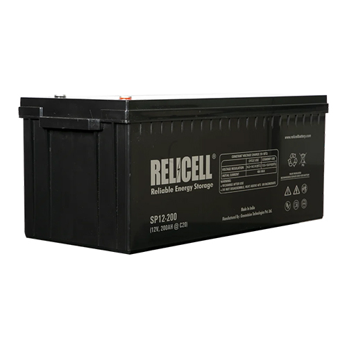 Relicell 200 Ah 12 Volt SMF VRLA Battery