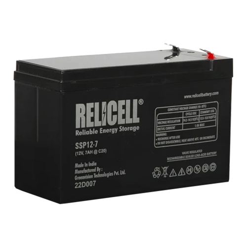 Relicell 7 Ah 12 Volt SMF VRLA Battery