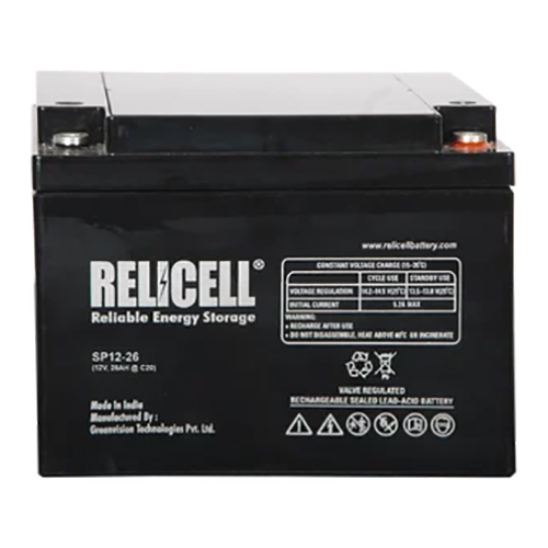 Relicell 26 Ah 12 Volt SMF VRLA Battery