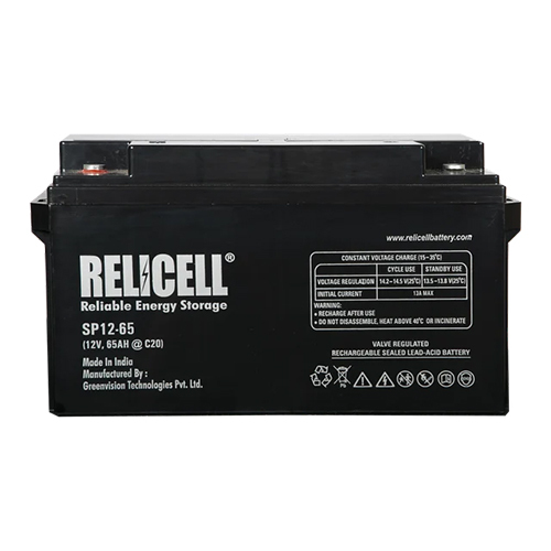 Relicell 65 Ah 12 Volt SMF VRLA Battery