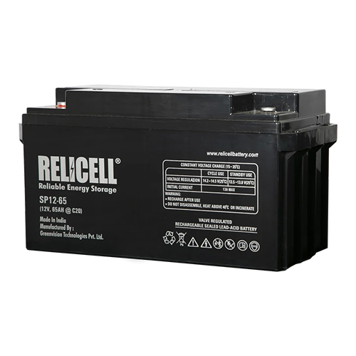 Relicell 65 Ah 12 Volt SMF VRLA Battery