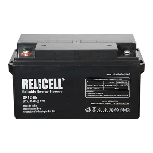 Relicell 65 Ah 12 Volt SMF VRLA Battery