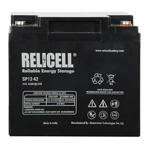 Relicell 42 Ah 12 Volt SMF VRLA Battery