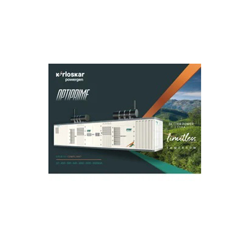 Optiprime 117 Kirloskar Diesel Generator - Dimension (L*W*H): Approx. 3000X1100X1700 Mm