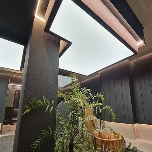 White Plain False Ceiling Design
