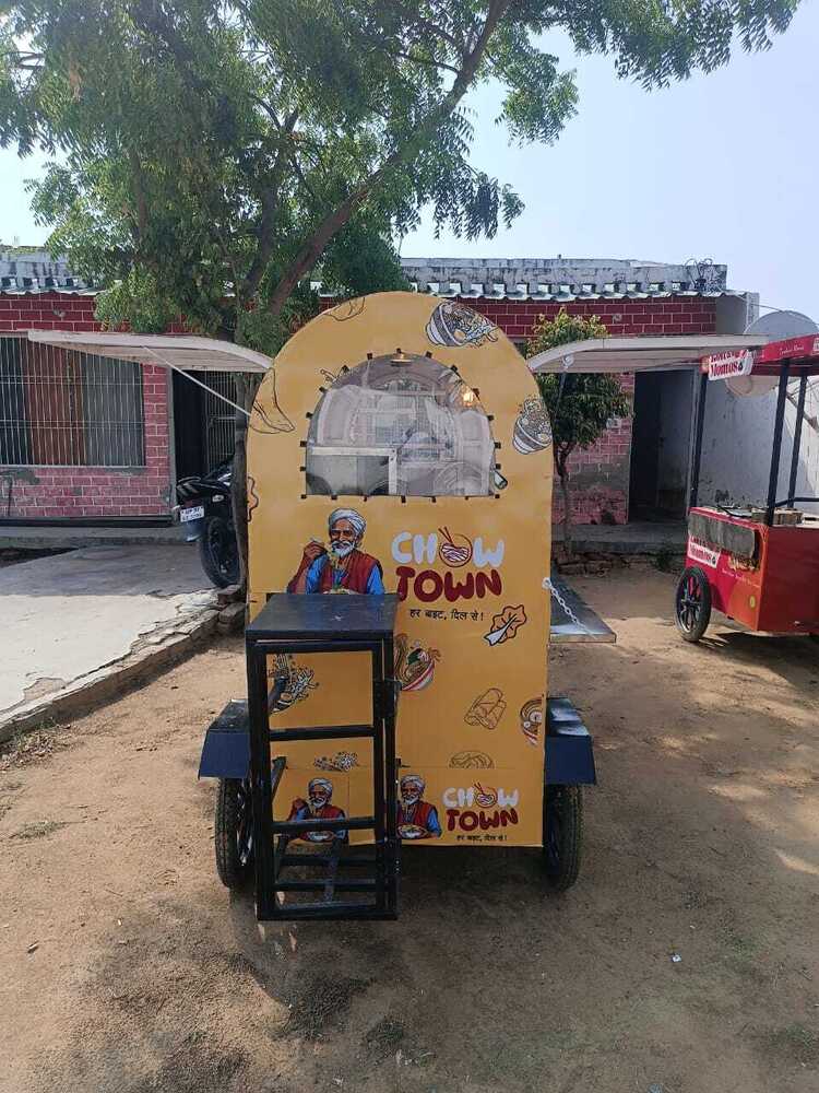7x3 ft Food Cart 2 Burner Dosa Tawa