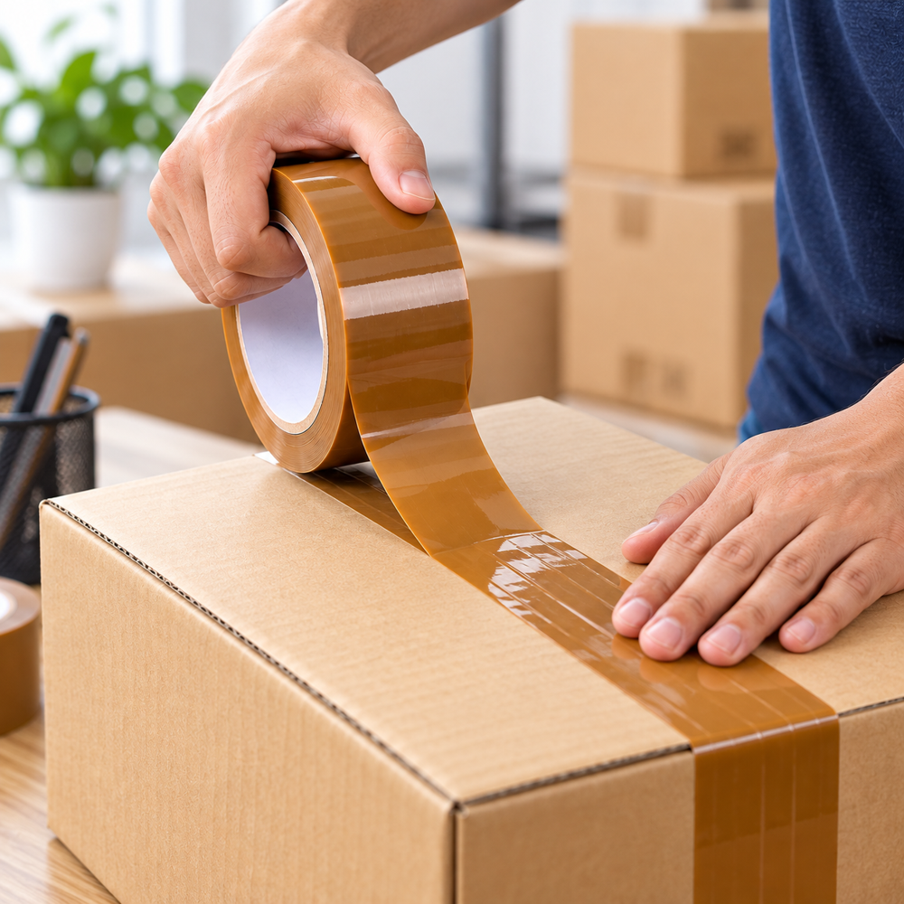 BOPP Self Adhesive 2 Inch Brown Packing Tape