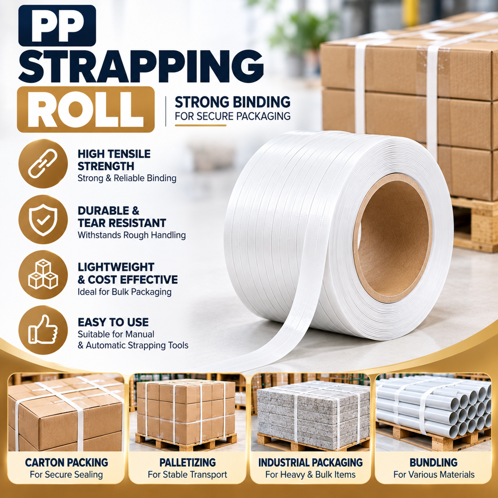 Pp Strapping Roll - Color: White