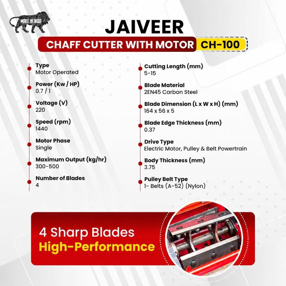 Jaiveer Chaff Cutter CH-100
