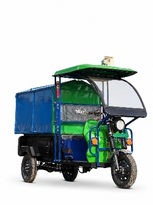 E ricksaw garbage loader