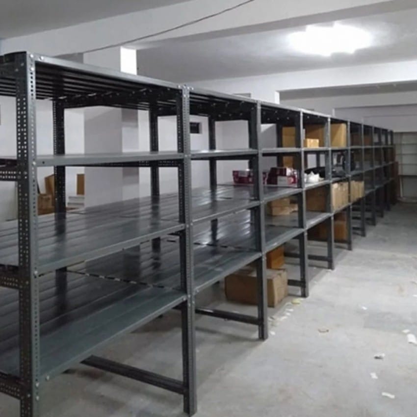Slotted Angle Shelving Racks - Material: Ms