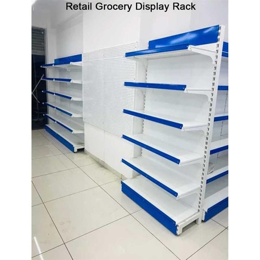 Retail Display Rack - Durable Metal, Adjustable Height Design, Versatile Shelving For Optimal Product Presentation