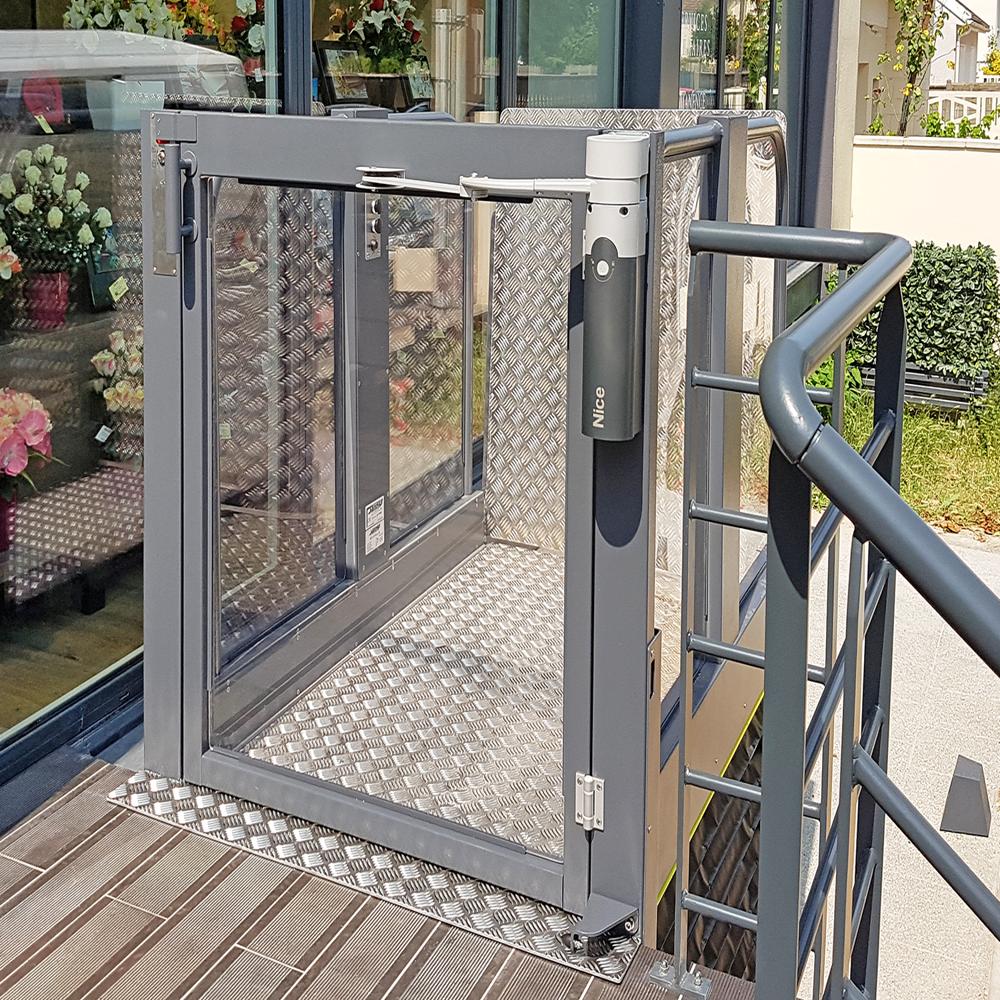 Compact Platformlifts - Stainless Steel, Electric/battery/hydraulic Power Supply | Calling Box, Remote Controller, Safety Sensor