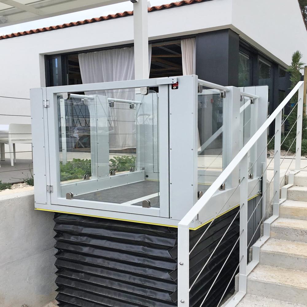 Compact Platformlifts - Stainless Steel, Electric/battery/hydraulic Power Supply | Calling Box, Remote Controller, Safety Sensor