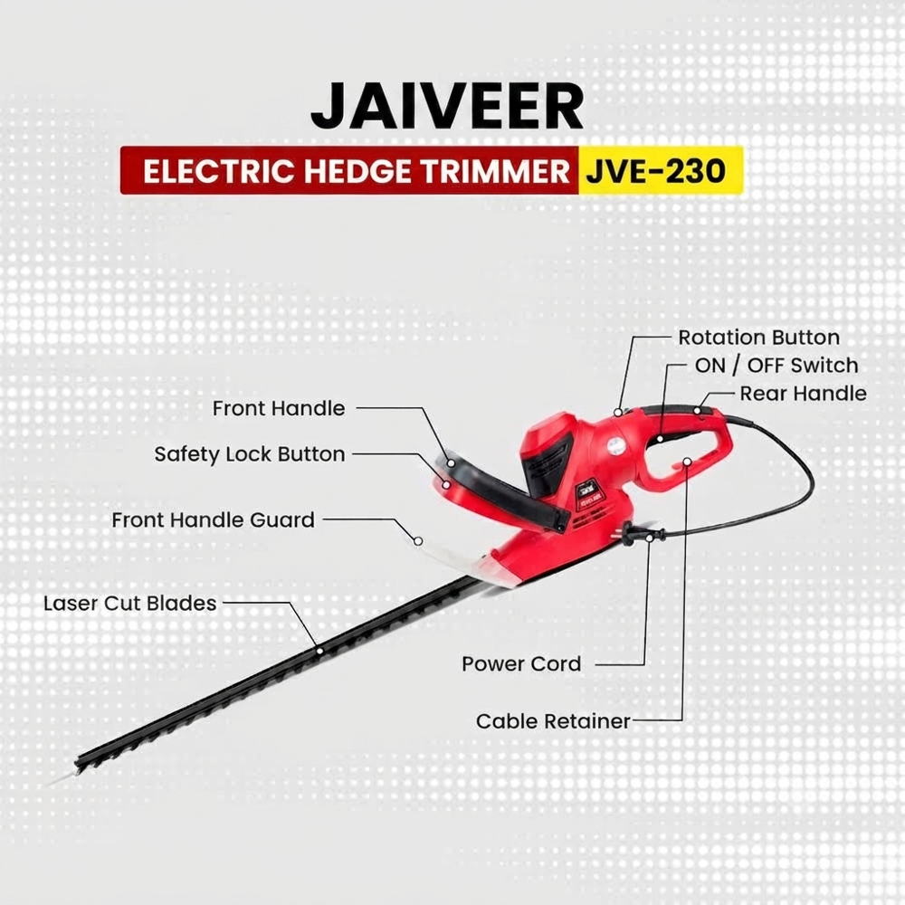 Jaiveer Electric Hedge Trimmer JVE-230