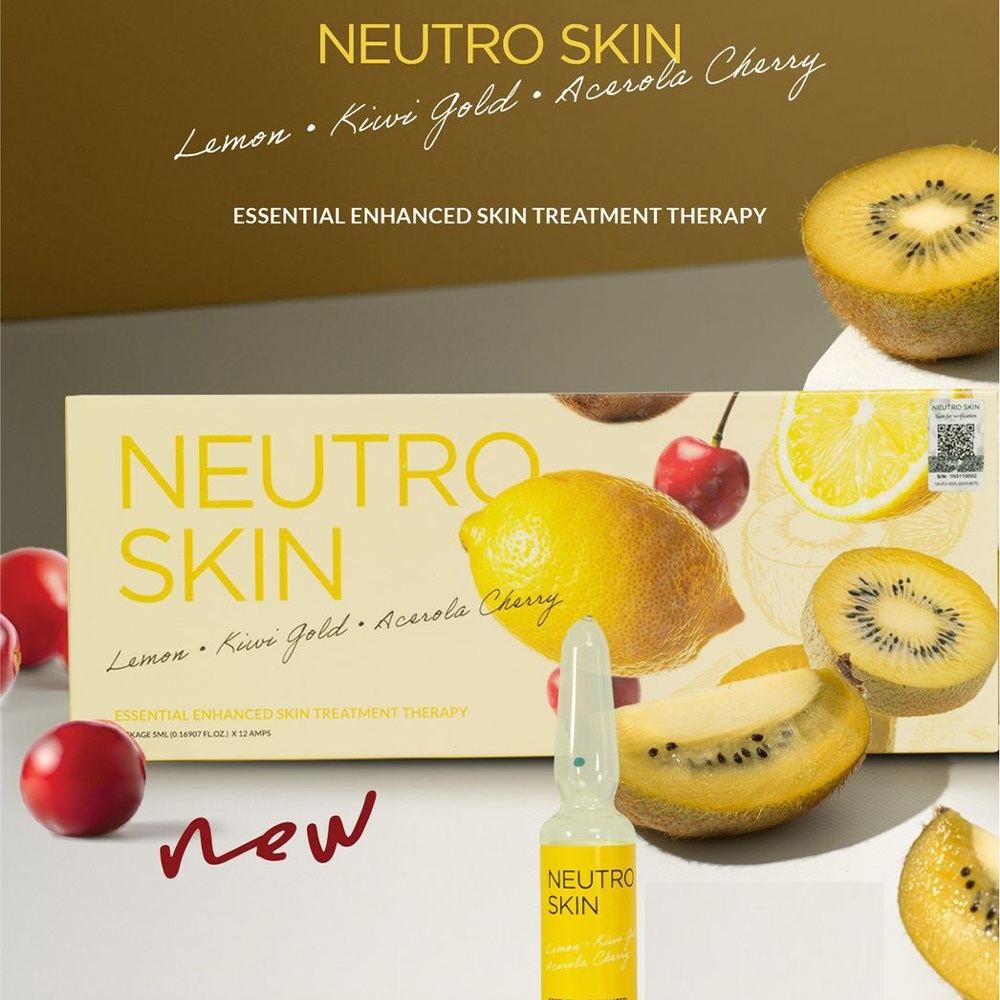 Neutro Skin Lemon, Kiwi Gold, Avocado cherry Collagen & Vitamin C Injection