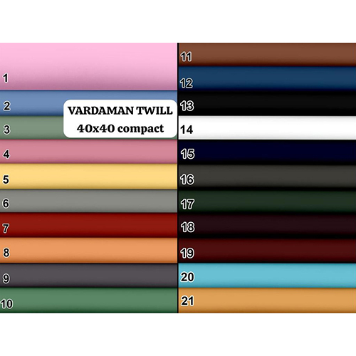 40x40 Compact Vardaman Twill Shirting Fabric