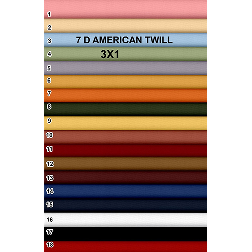 3x1 7D American Twill Shirting Fabric