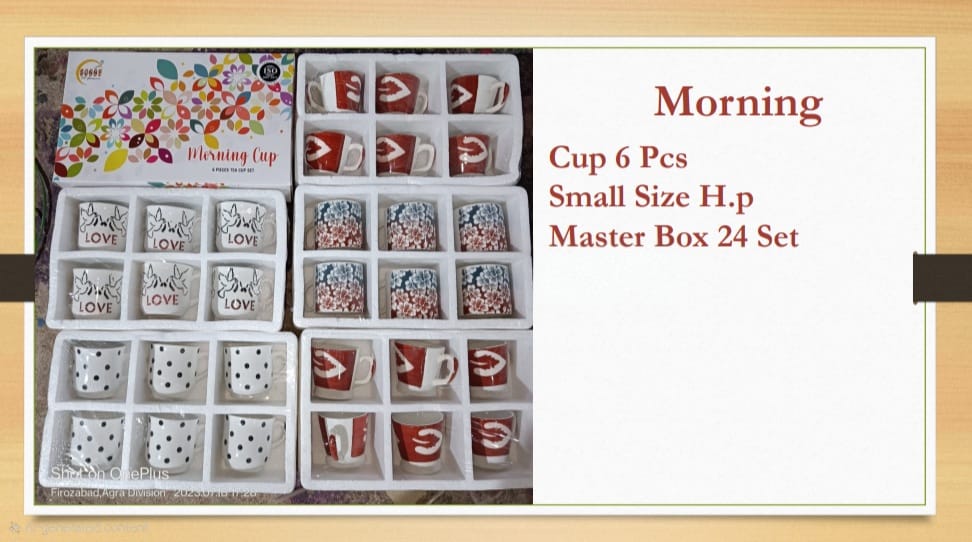 MORNING 6 PCS CUP SET