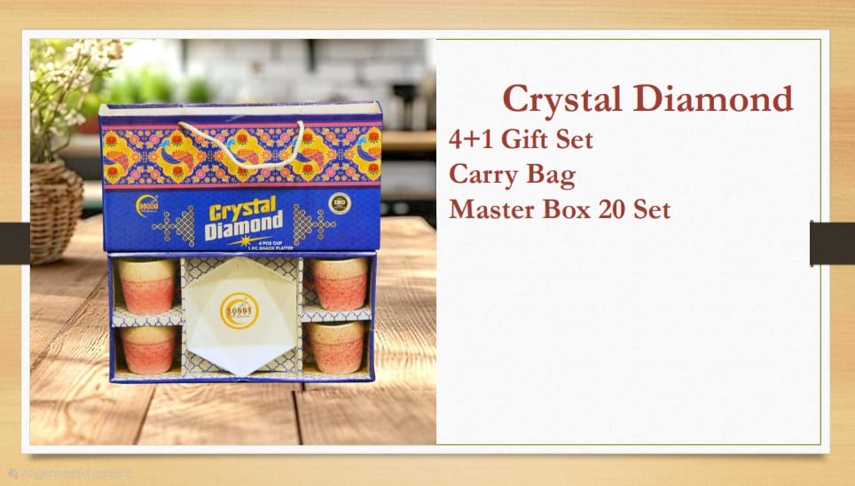 Crystal Diamond 4+1 Gift Set