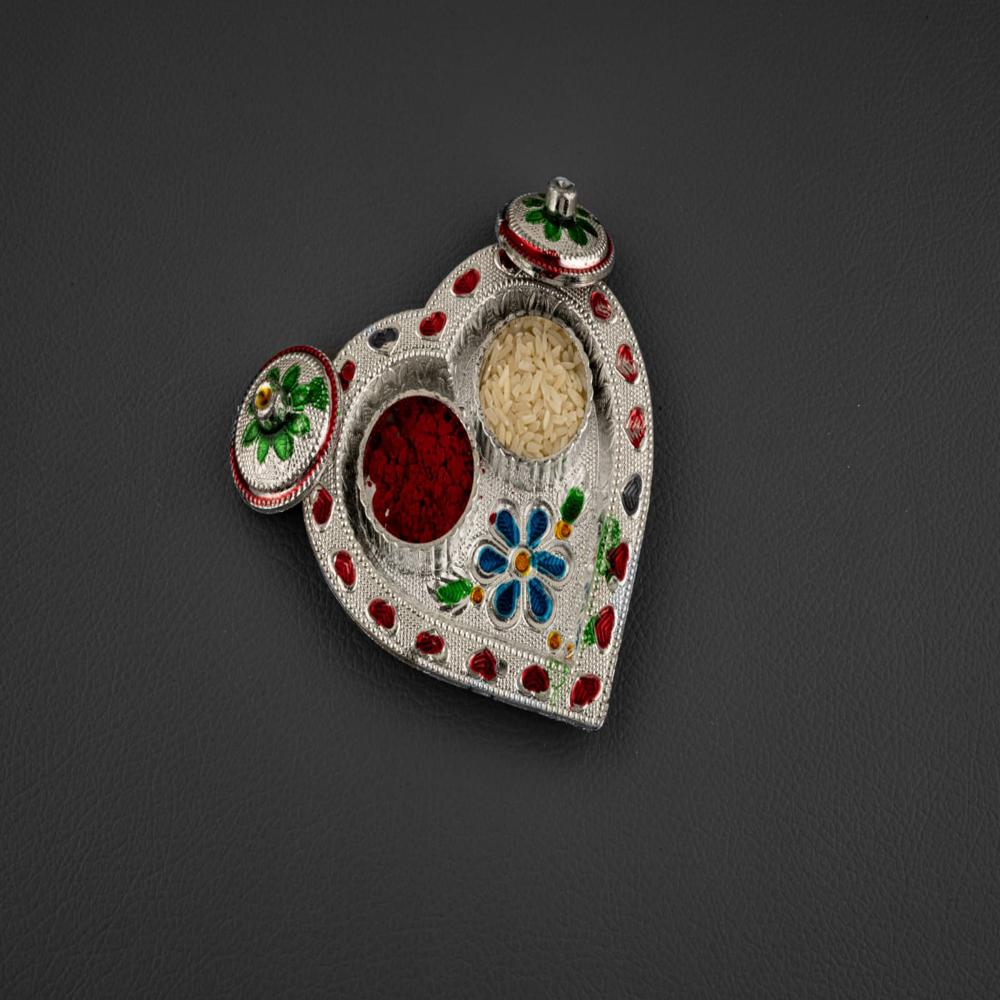 Decorative Plastic Haldi Kumkum Plate
