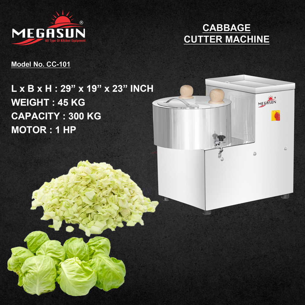 400 Kg Cabbage Cutter Machine - Capacity: 45 Kg/hr