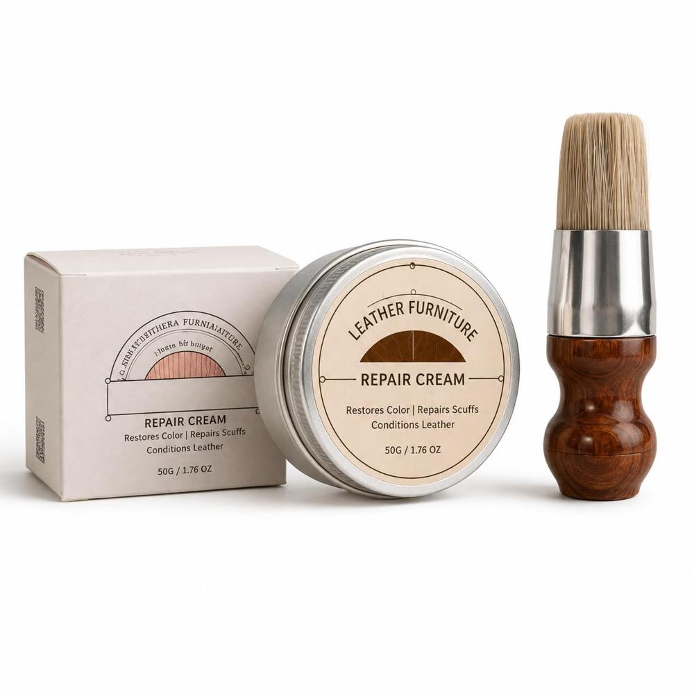 Leather Furniture Repair Cream With Brush