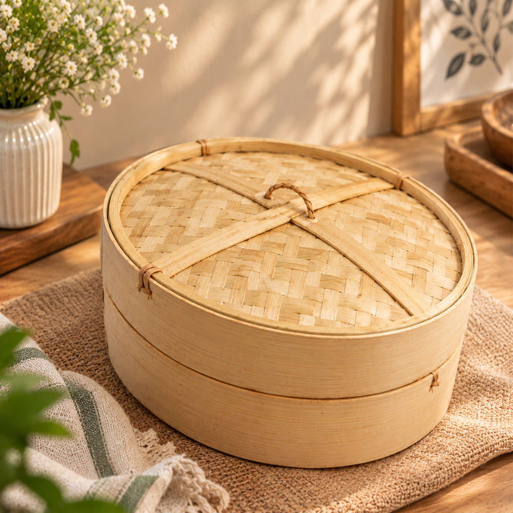 Bamboo Dim Sum Momo Steamer