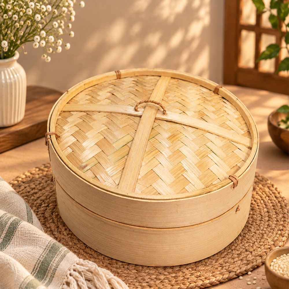 Bamboo Dim Sum Momo Steamer