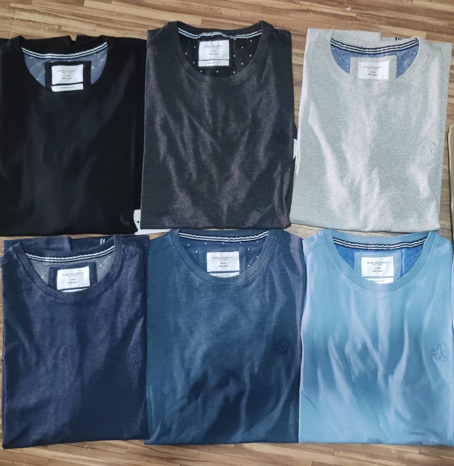 M11796 Mens Stretch Crew Neck T-Shirts