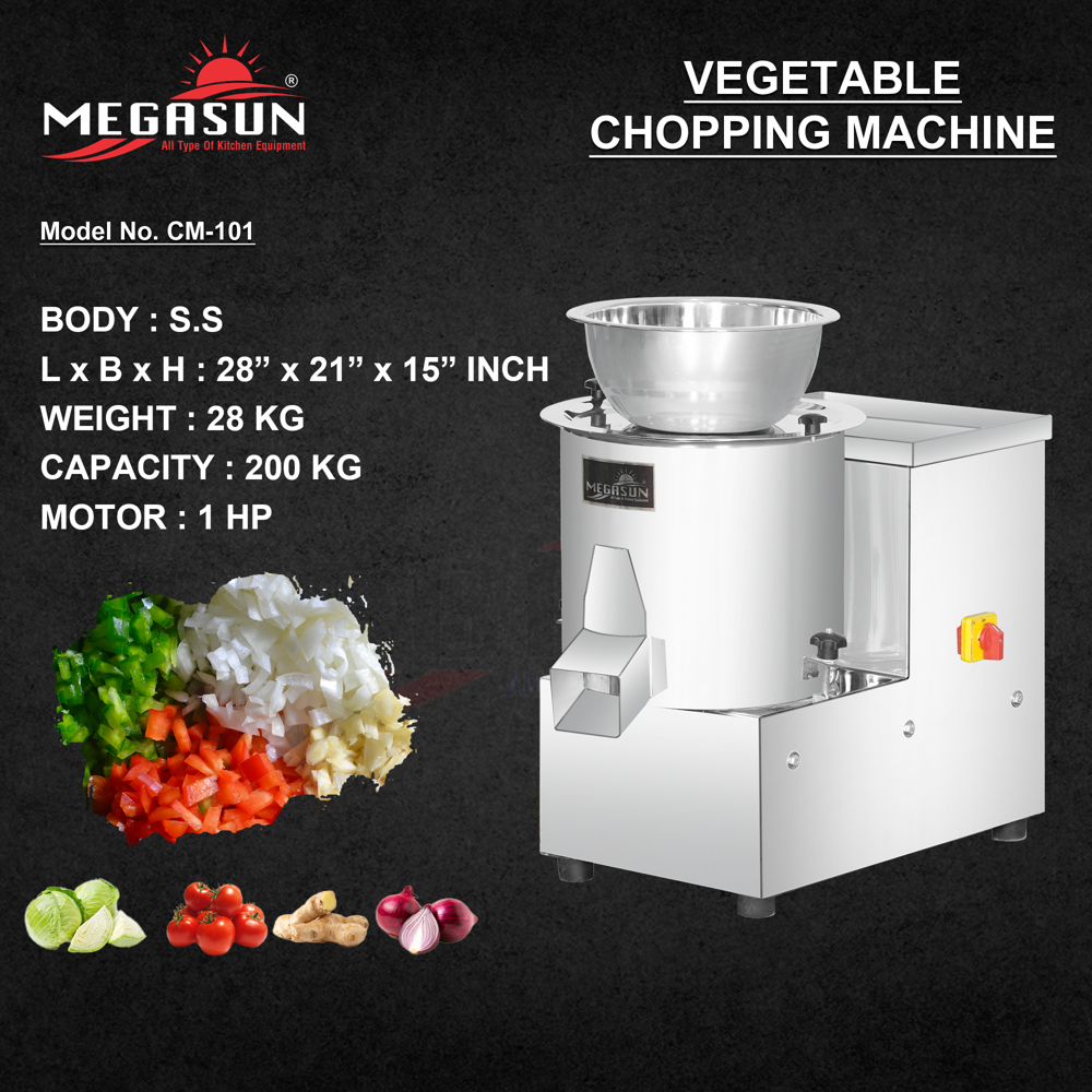 200 Kg Vegetable Chopping Machine - Capacity: 28 Kg/hr